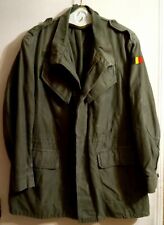 Mens Genuine Belgian Armed Forces Field Jacket BDU M88 Military Cotton Parka  picture