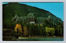 Banff-Alberta, The Banff Springs Hotel, Advertisement, Vintage Souvenir Postcard picture