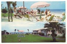 Daytona Beach Shores FL Mirando Beach Cottages Motel Ocean Side Postcard Florida picture