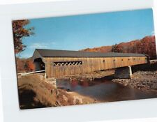 Postcard Old Covered Bridge in West Dummerston Vermont USA picture