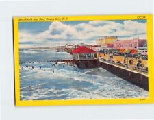 Postcard Boardwalk & Surf Ocean City New Jersey USA picture