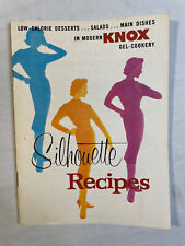 Silhouette1959 Recipes Knox Gel Cookery Booklet Cookbook Vintage picture