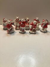 Lot of 8 Coca Cola Polar Bears Wintertime Wonder Collection Figures picture
