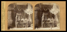 Château de Fontainebleau, Emperor's Bedroom, ca.1860, stereo  picture
