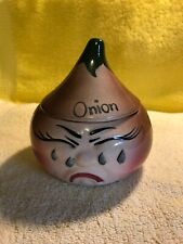 Vintage Crying Onion Ceramic Kitchen Decor Jar Starnes California Pottery picture
