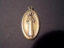 Antique Brass Christian Religious Metal holy Mother 1 1/2