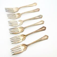 6 Pcs Vintage WM Rogers & Son AA Classic Style 6 in Serving Fork Set picture
