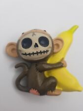 Furrybones Figurine 'Munky' Skeleton In Monkey Costume Hugging Banana picture