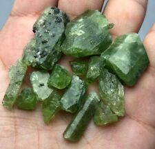 144 Ct very beautiful transparent Top Color Green Diopside Crystal lot From Afg picture