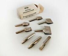 Vintage Poster Pen Nibs 8 pc in Case NOS Different Sizes Set picture