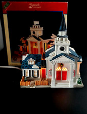 2000 Lemax Plymouth Corners United Church Porcelain Building House Used EC5 picture