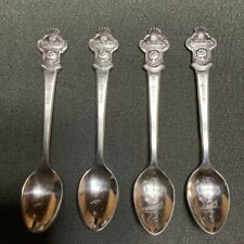 ROLEX Bucherer of Switzerland Spoon Set of 4 Silver Cutlery Collection 1980 rare picture