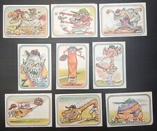 1973 DONRUSS SUPER FREAKS Baseball Trading Card Stickers - Lot of 9 picture