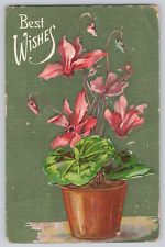 Postcard Vintage Greetings Embossed C1908 picture