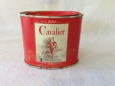 Cavalier Vintage Oval Cigarette Tin Collectible Empty Tobacco Collectible picture