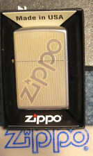 ZIPPO SPRING PRICE FIGHTER Lighter LOGO DESIGN Stripes 29701 New SEALED picture
