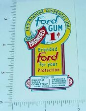 One Cent Ford Gumball Machine Sticker V-21 picture