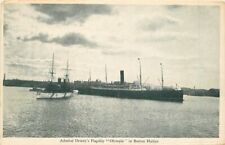 Admiral Dewey Flagship Olympia Boston Harbor #174 C-1905 Postcard 20-109 picture