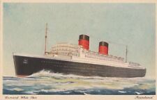 Postcard Ship Cunard White Star Line Mauretania  picture
