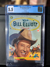 WILD BILL ELLIOTT #4 (RARE UK Edition) Issue #1 World Distributors (1954) picture