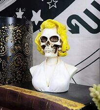 Ebros Day of The Dead Sugar Skull Blonde Marilyn In Iconic White Dress Figurine picture
