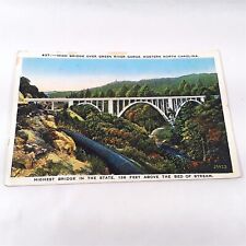 North Carolina Green River Gorge -High Bridge- Blue Ridge Mountains Postcard picture