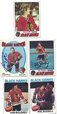 1977-78 Topps #34 Randy Holt Chicago Black Hawks Autographed Hockey Card   picture