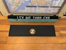 NYC SUBWAY ROLL SIGN SMALL Z WILLIAMSBURG BRIDGE BROAD WALL STREET AVE BROOKLYN picture