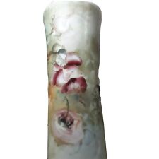 Vintage Hand Painted Vienna Austria  Porcelain Vase with Flowers Artist Signed picture