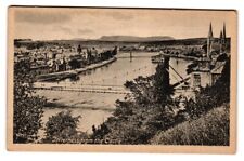 Postcard Scotland Iverness from the Castle view, RPPC, Unsed, Bridge, Steeples picture