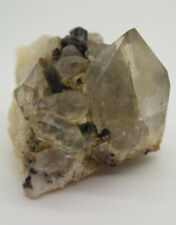 75 g natural Blue Cap tourmaline terminated crystals On Quartz And Mica . picture