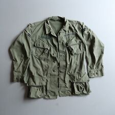 Vtg slant pocket Air Force Tropical Jungle Jacket Shirt 1960s Vietnam War Era picture