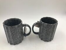 Ceramic 18oz Gray & White Mug Set AA02B19014 picture