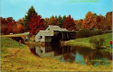 Historic Old Mill Pond Upstate New York Scenic Landscape Chrome Postcard picture