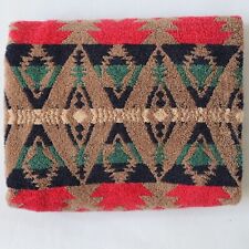 Vintage Southwest Aztec Lodge Ralph Lauren Bath Towel Red, Blue, Green 27 x 49