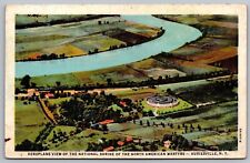 Auriesville New York Shrine Of North American Martyrs Aerial View WB Postcard picture