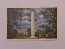 Kings Monument Moonlit View Postcard picture
