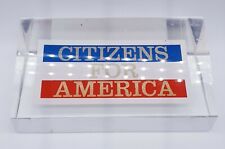 Vintage CFA Citizens For America Paperweight Lucite Ronald Regan Grass Roots picture