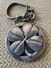 Vintage Keychain Four Leaf Clover Good Luck picture