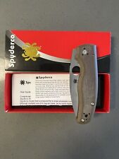 Spyderco Blade HQ Exclusive Shaman - Green Canvas Micarta - Satin M4- picture
