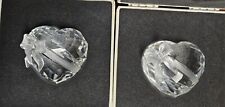 Swarovski Crystal Sweet Heart Ribbon Figurines Lot of 2 picture