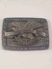 Operation Desert Storm Persian Gulf Metal Paperweight Medallic Art Made in USA picture