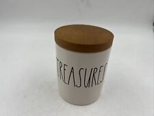 Rae Dunn Ceramic 4x5in Treasures Canister BB01B32013 picture