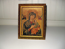 Vintage Framed Religious Picture Mary Baby Jesus Estate Find picture
