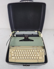 Smith-Corona Coronet Electric Typewriter Green w/Case Tested Works Faint Ribbon picture