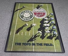 Heineken Amstel Light Beer Football 1991 Print Ad Framed 8.5x11  picture