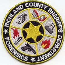 RICHLAND COUNTY SOUTH CAROLINA small FORENSICS CSI SHERIFF POLICE PATCH picture