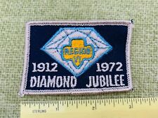 1912 -1972 Diamond Jubilee Vintage Girl Scout Collectible Embroidered Patch New picture
