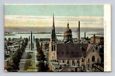 c1906 UDB Postcard Harrisburg PA Pennsylvania Aerial View from Capitol picture