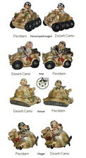 Funny Piggy Bank Jeep Pilot Tank Panzerspaehwagen Decor Soldier Fun Division picture